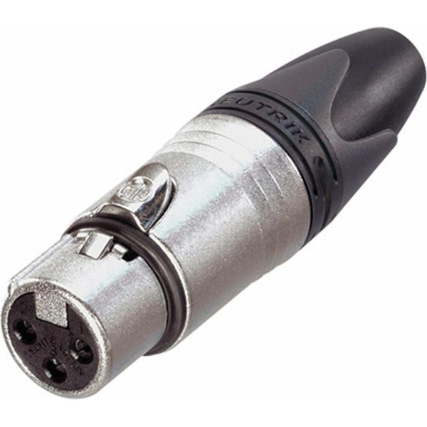 Neutrik - Connettore Cavo Xlr, Femmina A 3 Pin, Placcato Argento, Nichel-image