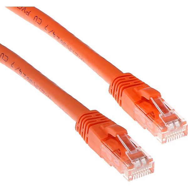 Act Arancione 20 Metri Di Cavo Patch U/Utp CAT6A Snagless Con Connettori RJ45. Cat6A U/Utp Snagless O 20,00M (IB2120)-image