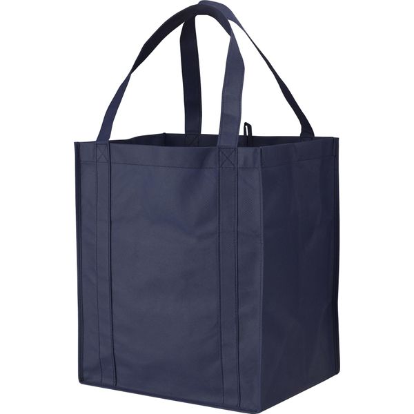 Borsa Per La Spesa Liberty, In Tessuto Non Tessuto (2 Pezzi/Confezione) PF2572 (33 X 25,4 X 36,8 Cm) (Blu Navy)-image
