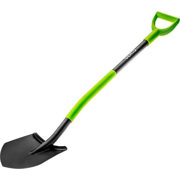 Verto 15G010 Pala/Trowel Spade Fibra Di Vetro, Plastica, Acciaio Nero, Verde-image