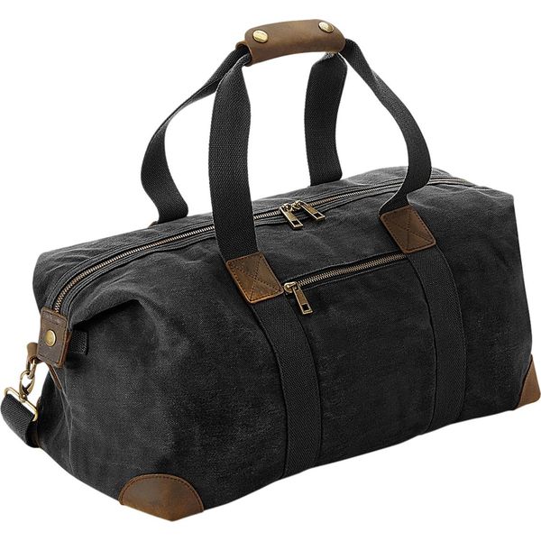 Quadra - Borsa Da Viaggio "Heritage"", Pelle RW7081 (Taglia Unica) (Nero)"-image