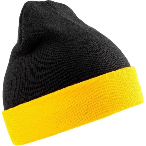 Result Genuine Recycled - Cappello "Compass"" Per Uomo/Donna Unisex PC4202 (Taglia Unica) (Nero/Giallo)"-image