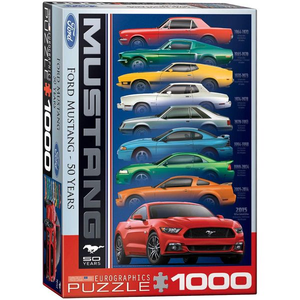 Puzzle Da 1000 Pezzi - Puzzle - Ford Mustang Evolution 50 Anni + Set Deluxe Di 3 Accessori Per Puzzle-image