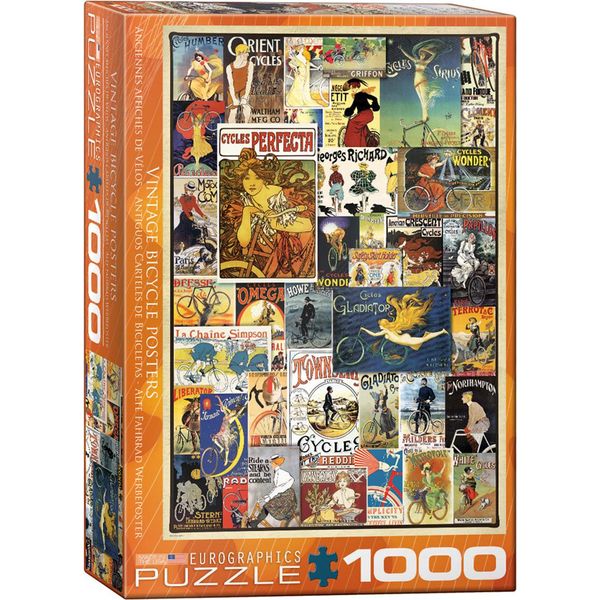 Puzzle Da 1000 Pezzi - Puzzle - Bicicletta Vintage Pubblicitaria Art Deco + Set Di 3 Accessori Per Puzzle Deluxe-image