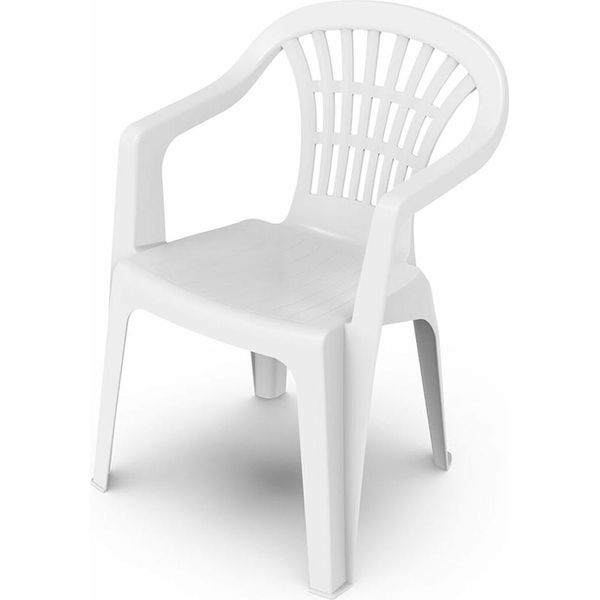 Sedia Da Giardino Progarden Lyra White Resin 56 X 54 X 80 Cm-image