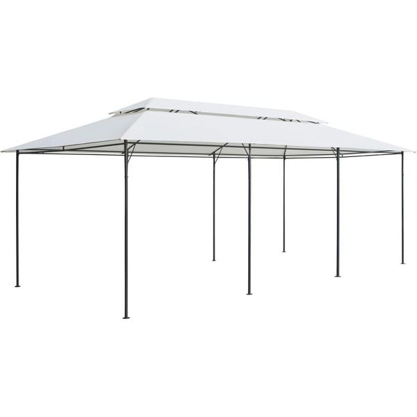 The Living Store Padiglione 600X298X270 Cm Bianco 180G/M²-image