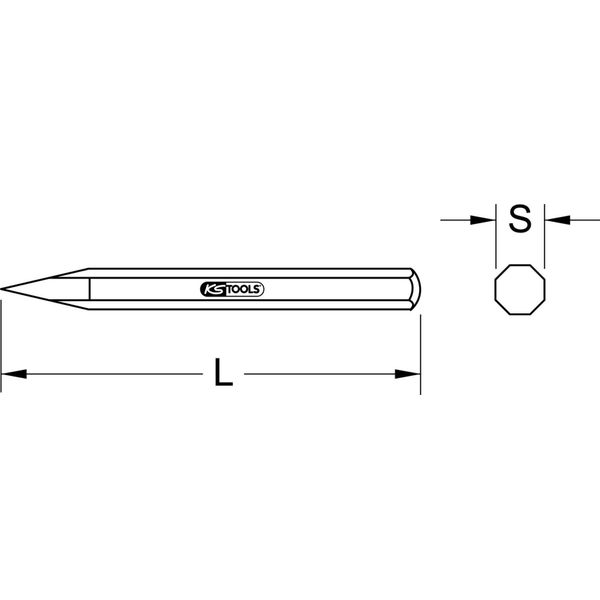 Ks Tools 162.0231 Scalpelli Per Muratura Scalpello Per Muratura-image