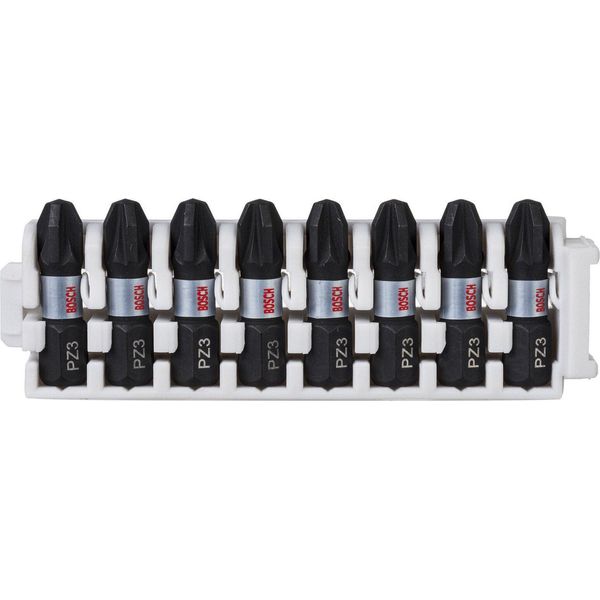 Bosch Impact Control Confezione Di Bit Per Avvitatore 8 Pezzi Con Pz 3 25 Mm - 2608522378-image