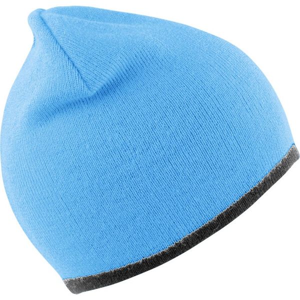 Cappello / Berretto Invernale Unisex Result, Reversibile BC977 (Taglia Unica) (Acqua/Grigio)-image