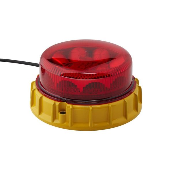 Lampeggiante 24 V Led Rosso Hella Competenza Luminosa Adatta A Liebherr-image