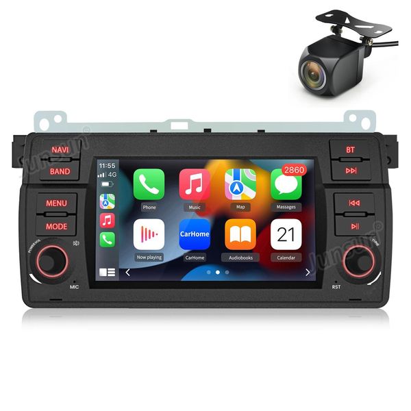 2+64G Carplay Android Auto Android13 Dab 7''Autoadio FüR Bmw Serie 3 E46 1998-2006 Gps Navi Bt Swc Wifi 2DIN-image