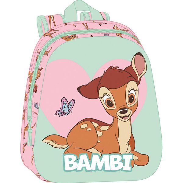 Plecak Safta Disney Bambi 3D 33Cm - Stylowy I Funkcjonalny Plecak Szkolny-image