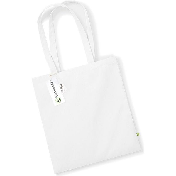 Westford Mill W801 | Earthaware Organic Bag For Life 38 X 42 Cm - Colore: Bianco - Taglia: Unica-image