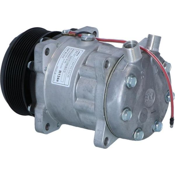 Compressore Aria Condizionata Con Puleggia A Cinghia Multipla 119Mm Nrf Per Newholland-image