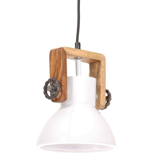 Vidaxl Lampada A Sospensione In Stile Industriale 25 W Bianca Rotonda 19 Cm E27-image