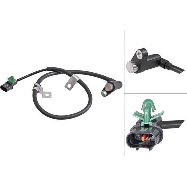 Sensore Velocità Ruota Sensore Passivo Cavo 670 Mm A.B.S. Per Mitsubishi L200-image