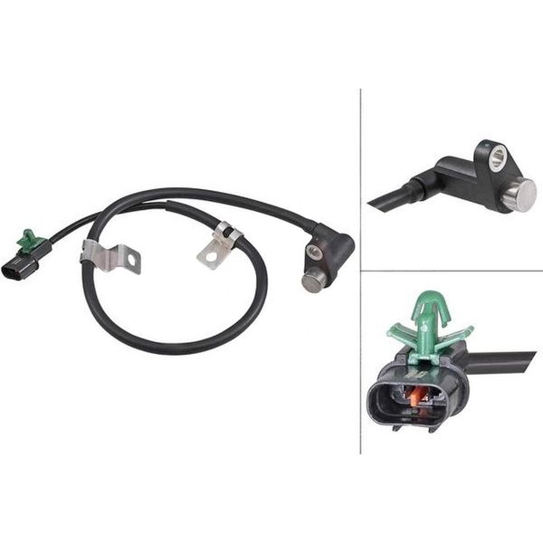 Sensore Velocità Ruota Sensore Passivo Cavo 670 Mm A.B.S. Per Mitsubishi L200-image