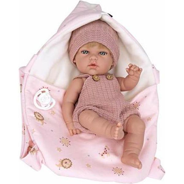MuÑEcas Arias Elegance Natal Con Porta Bebè Corpo In Vinile Sex Girl Baby Doll 30 Cm Rosa Rosa Taglia Unica-image