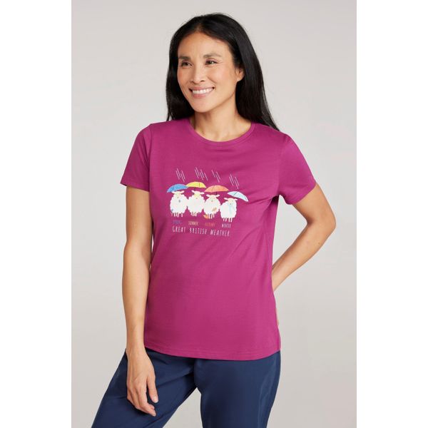 Mountain Warehouse - Maglietta "Great British Weather"" Da Donna MW3448 (42 De) (Violett)"-image