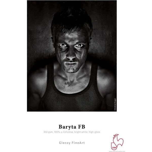HahnemüHle Baryta Fb Fineart Carta A Getto D'inchiostro - 350 G/M² - Din A3+ - 25 Fogli-image