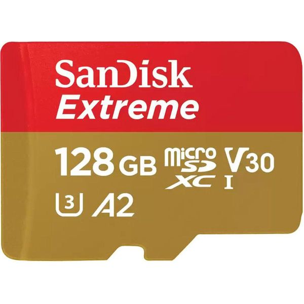 Sandisk Extreme 128 Gb Microsdxc UHS-I Classe 10 (SDSQXAA-128G-GN6GN)-image