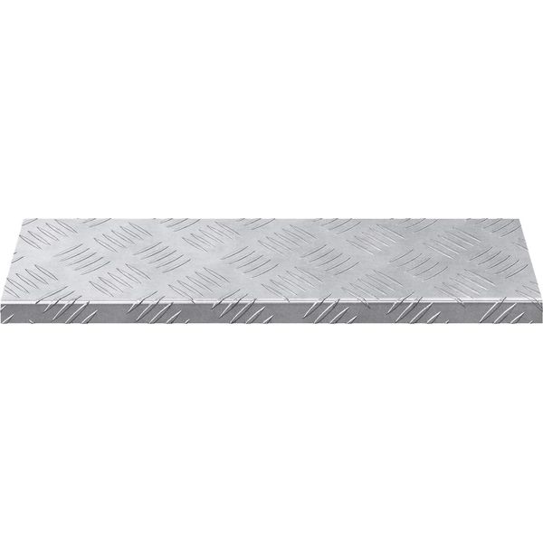 Vidaxl Scala Rettangolare 15 Pezzi Argento 60 X 18 Cm Alluminio-image