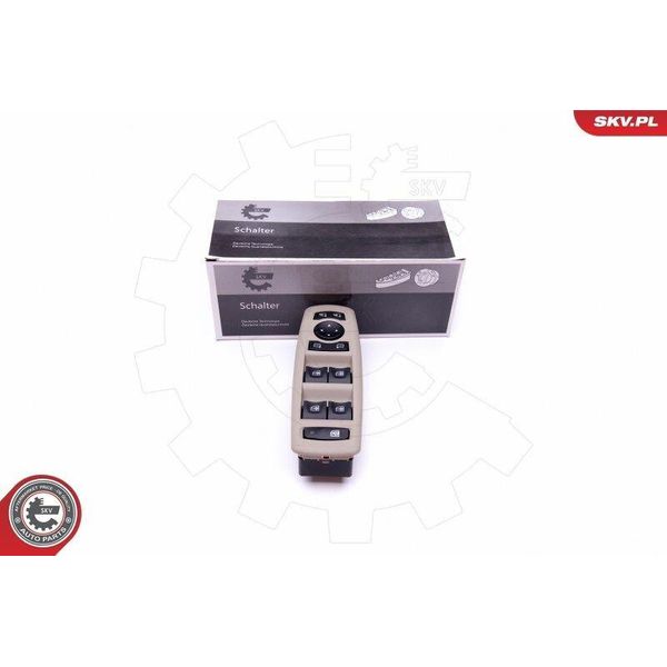 Esen Skv 37SKV130 Interruttore Alzacristalli Per Renault Megane Iii Hatchback (BZ0/1) Interruttore Alzacristalli-image