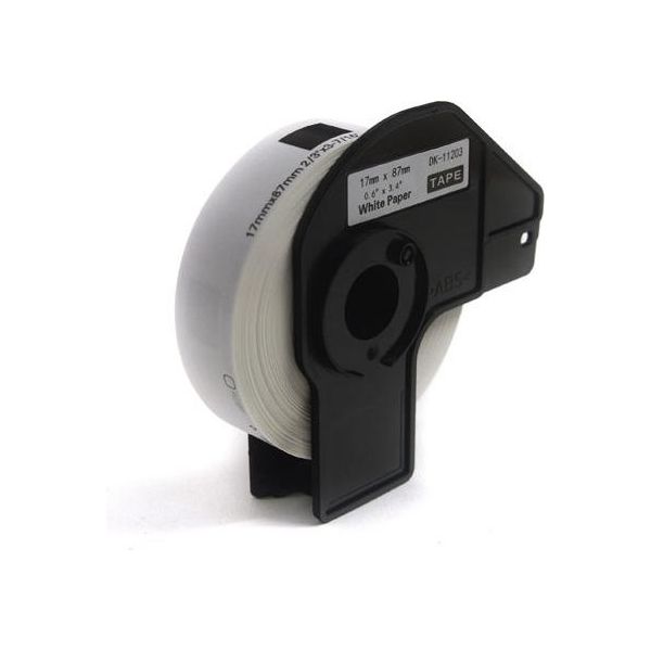 Etichette Jetworld Brother Dk Di Ricambio Nero Su Bianco 17Mm*87Mm*300 Pz. DK11203, DK-11203, DK11.203-image