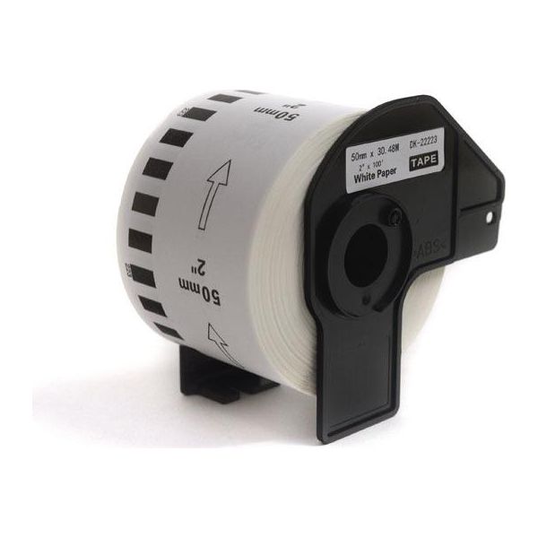 Etichette Jetworld Brother Dk Sostituzione Nero Su Bianco 50Mm*30,48M DK22223, DK-22223, DK22.223-image