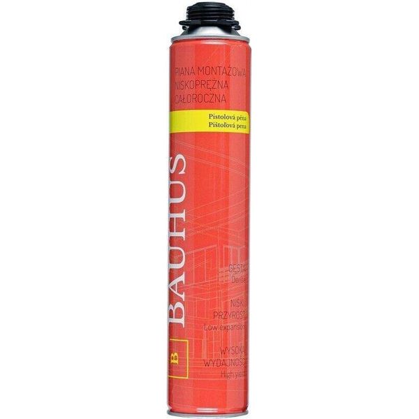 Schiuma Per Pistola Schiuma Da Costruzione Schiuma Di Montaggio Bauhus 750 Ml Schiuma Poliuretanica Schiuma Rapida-image