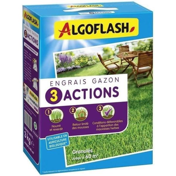 Concime Per Piante Algoflash 3 Azioni 3 Kg-image