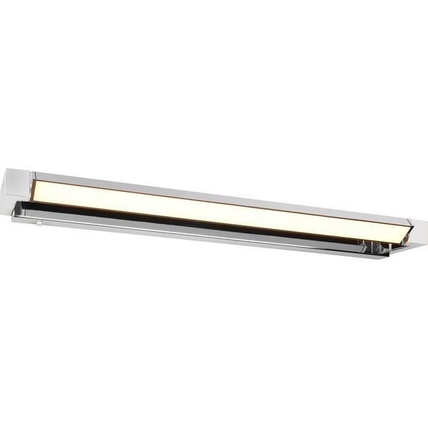 Lampada Da Parete Per Bagno Sopra Lo Specchio Cromo Oblunga 80 Cm Mobile Cambia Colore Led 15W Fabrizio Trio-image