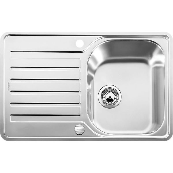 Blanco Lantos 45 - Lavello, 768X488 Mm, Compatto, Con Comando Di Scarico, Acciaio Inox Spazzolato 519059-image