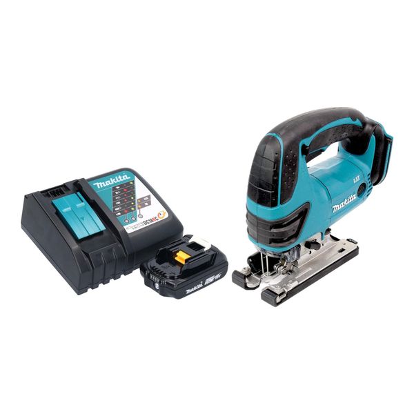 Makita Djv 180 RA1X Seghetto Alternativo A Batteria 18 V 135 Mm + 1X Batteria 2,0 Ah + Caricabatteria-image
