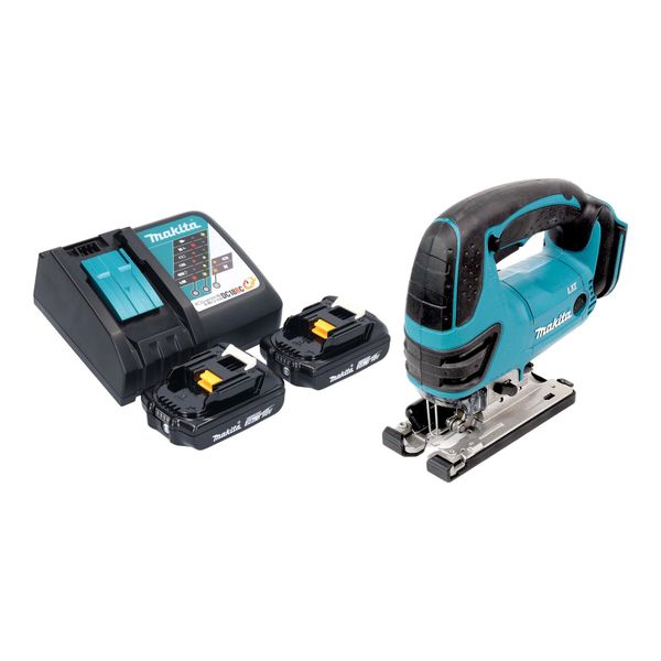 Makita Djv 180 Rax Seghetto Alternativo A Batteria 18 V 135 Mm + 2X Batteria 2,0 Ah + Caricabatteria-image