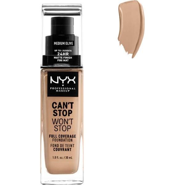 Nyx Professional Makeup Can't Stop Won't Stop Fondotinta A Copertura Totale Oliva Media 30Ml-image