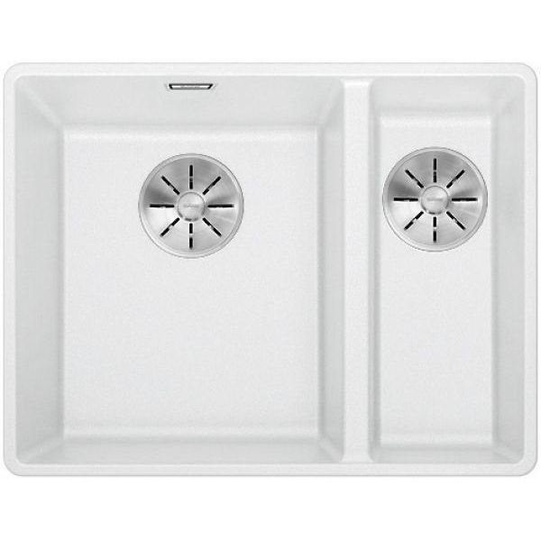 Blanco Subline 340/160-F, Silgranit® Puradur®, Bianco, Vasca Principale A Sinistra, Senza Telecomando Di Scarico-image