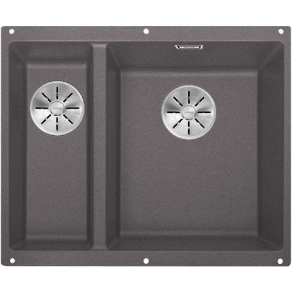 Blanco Subline 340/160-U, Silgranit® Puradur®, Grigio Roccia, Vasca Principale Destra, Senza Scarico Telecomando-image