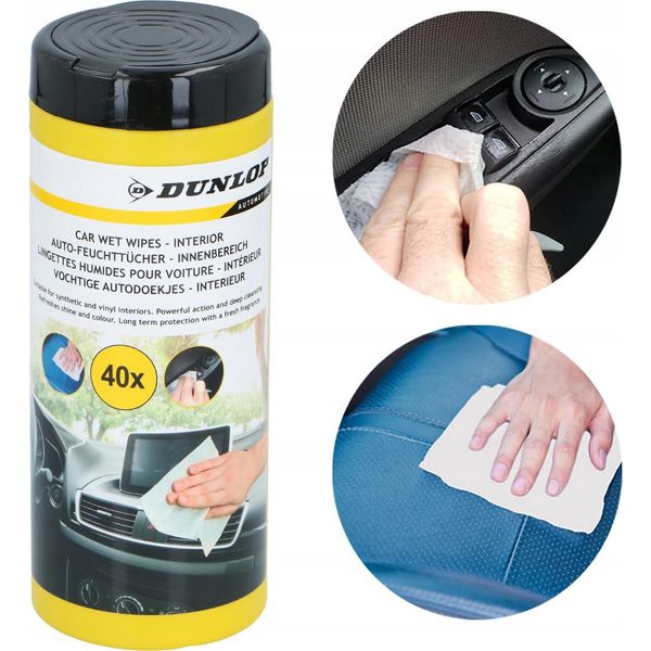 Salviette Per Auto 40 Salviette Detergenti Salviette Umidificate Per Interni Salviette Per Auto-image