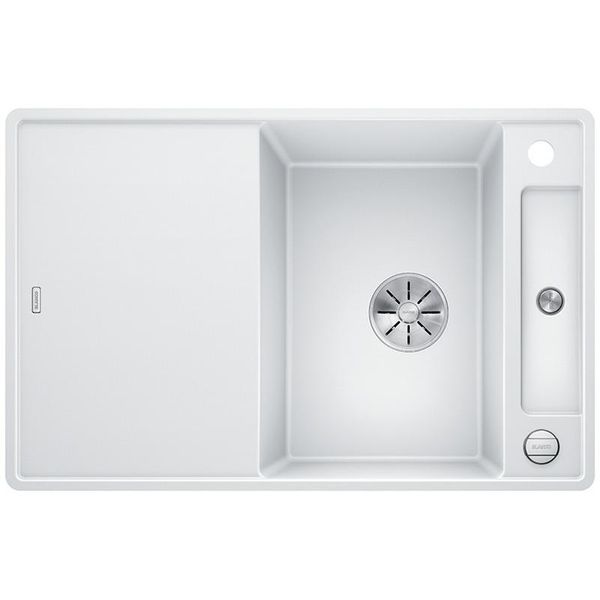 Blanco Axia Iii 45 S-F, Silgranit® Puradur®, Bianco, Reversibile, Incluso Tagliere In Legno-image