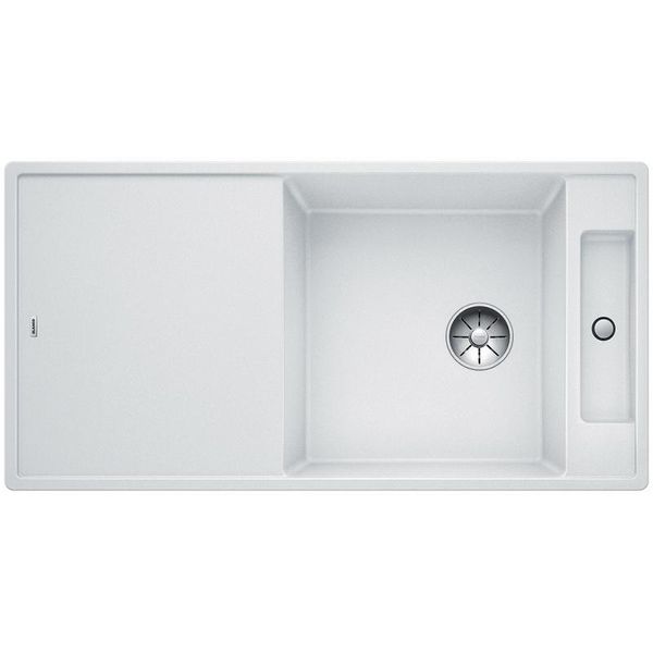 Blanco Axia Iii Xl 6 S, Silgranit® Puradur®, Bianco, Reversibile, Con Telecomando Di Scarico, Incluso Tagliere In Legno-image