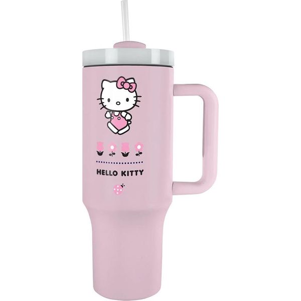 Hello Kitty - Tazza Da Viaggio, 1,2L TA12951 (Taglia Unica) (Rosa Pastello)-image