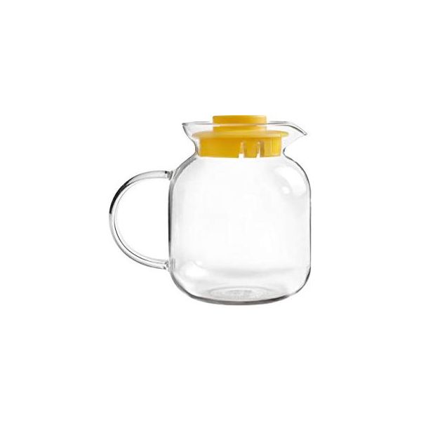 Tazza Ibili-Kristall, Vetro Borosilicato, 1200 Ml, Trasparente/Giallo-image