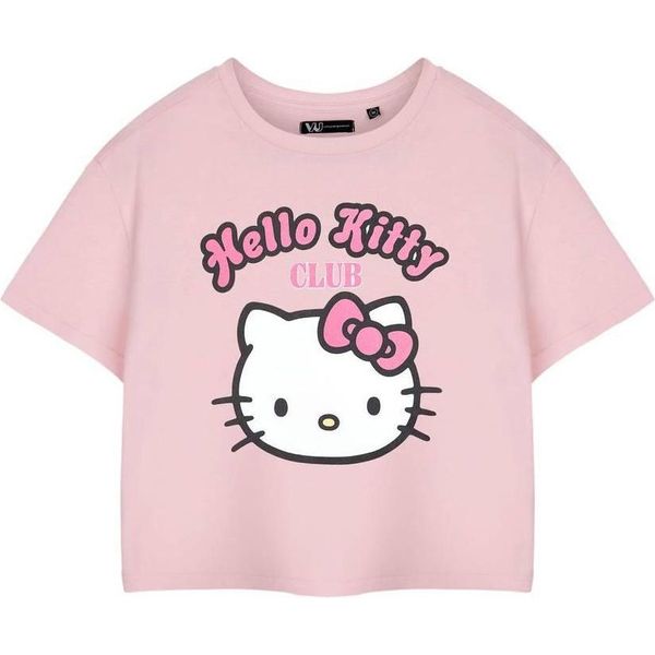 Hello Kitty - Maglietta A Maniche Corte "Club"" Da Donna NS8807 (S) (Rosa)"-image