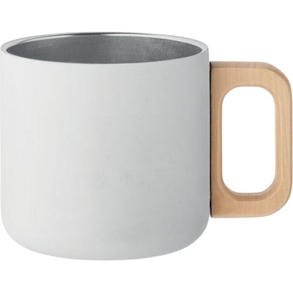 Midocean - Tazza Da Caffè "Acero"", 350Ml MO336 (Taglia Unica) (Bianco)"-image