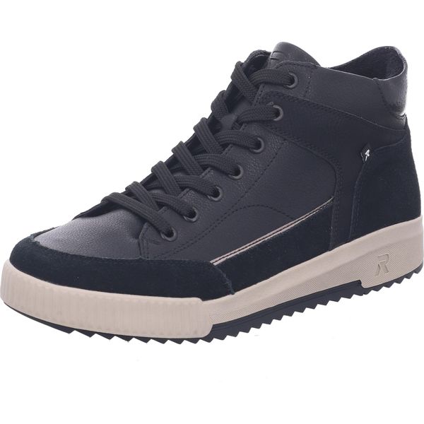 Rieker Donna Stivaletto Robusto In Pelle Con Zip Larghezza F1/2 W0171, Misura:41 Eu, Colore:Nero-image