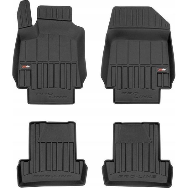 Tappetini, Tappetini In Gomma, Renault Clio 3 2005-2013, 3D-Mulde-image