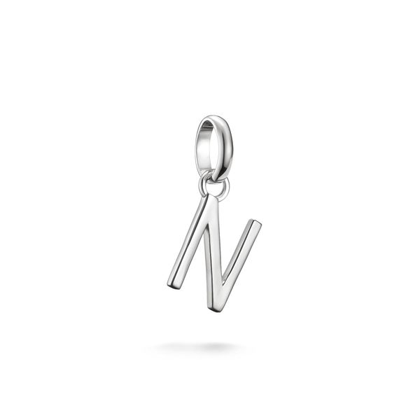 Charm Buchstabe Thomas Sabo "Charm Alphabet/Buchstabe - Connect", Silber (Silberfarben), Charms, Damen, N, Silber 925 (Recycelt)-image