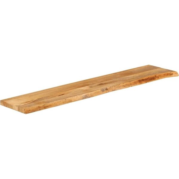 Syfax™ Piano Tavolo Bordi Vivi 160X40X2,5 Cm Legno Massello Di Mango-image