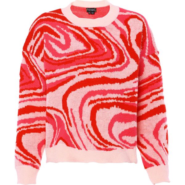 Maglione Da Donna Fenia - Rosso E Bianco, Xl/Xxl-image